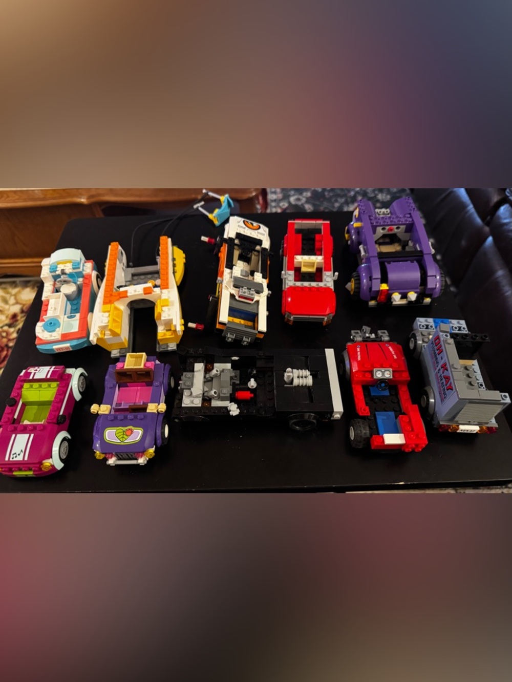 Lego Vehicles Lot Of 10 Sets Of  Incomplete Cars:Fast And Furious, Super Mario +